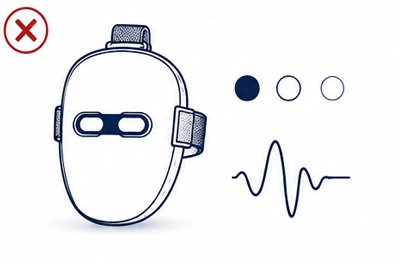 Limited LED mask light modes and unclear wavelengths